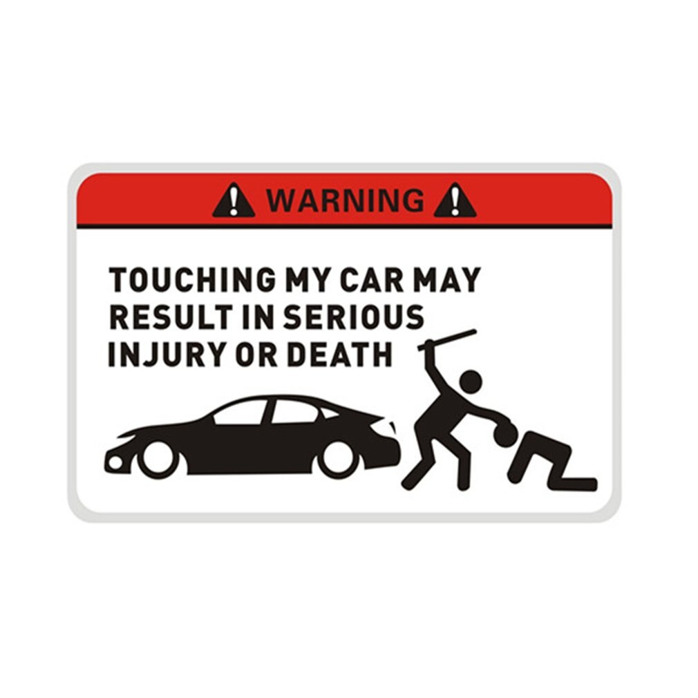 Grappig In Auto Veiligheidswaarschuwing Reflecterende Decal Sticker Waterdicht