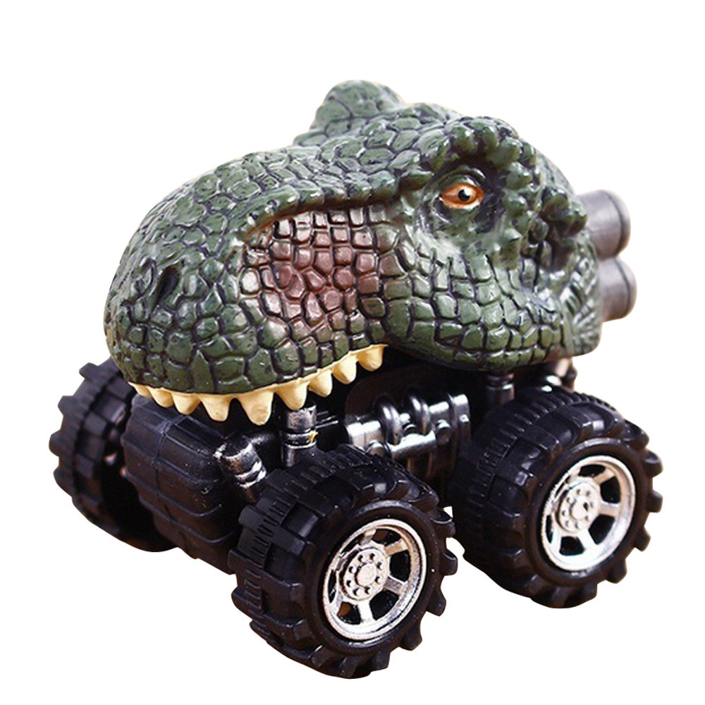 Mini Dinosaurus Speelgoed Model Pull Back Auto Grote Wiel Voertuigen Vrachtwagen Jongens Speelgoed Voor Kinderen Spelen Met Vrienden jouets # W: C