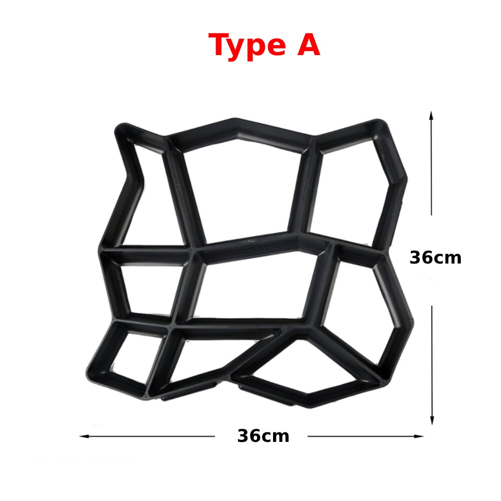 Bntaomle Gartenweg Schablone 2er Set - Betonform Für Wellenmuster, 11x22x6cm