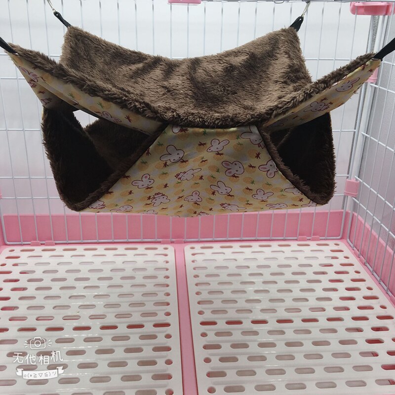 Plys hamster hængekøje lille kæledyr hamster rotte papegøje ilder hamster hængende seng pude hus bur: Ay / L