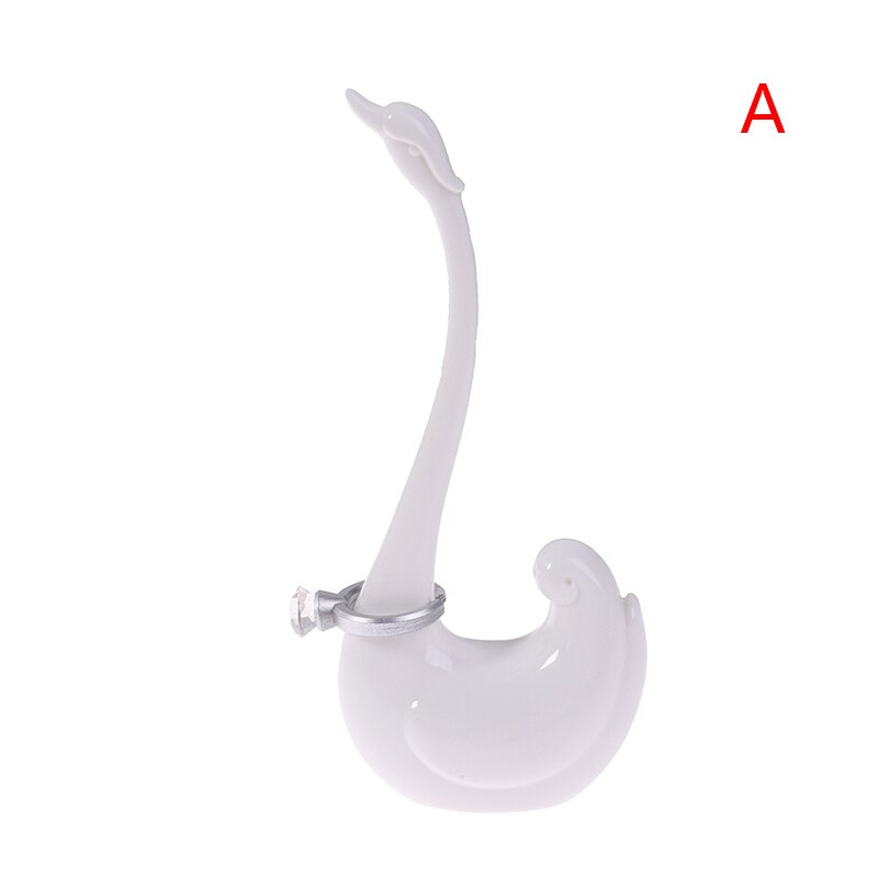 Ringen Sieraden Rek Swan/Olifant Display Stand Modeling Craft Levert Deco Sieraden Houder Beeldjes Miniaturen Opslag: A