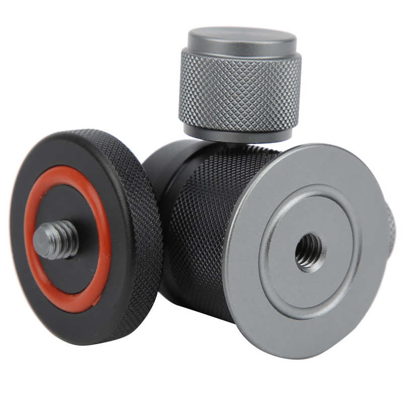 Cabezal de trípode giratorio de 360 grados, soporte de cabeza de bola pequeña, aleación de aluminio, tornillo de 1/4 pulgadas para rótula de trípode de cámara