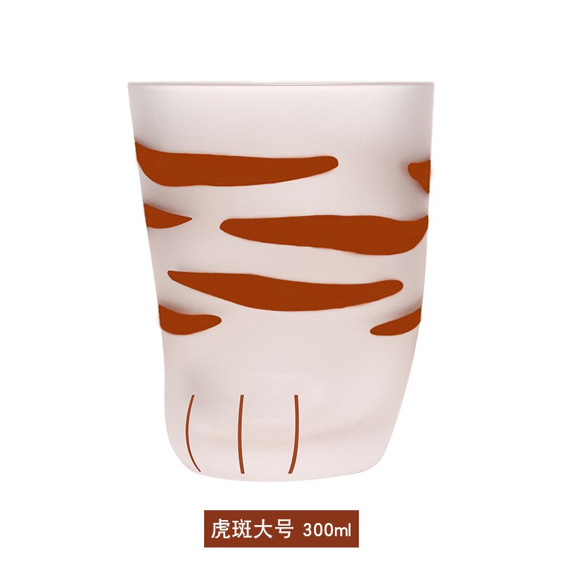 Stil kat pote kop hjem glas mælkekop tiktok rød kop kaffekop: Tigerplet stor