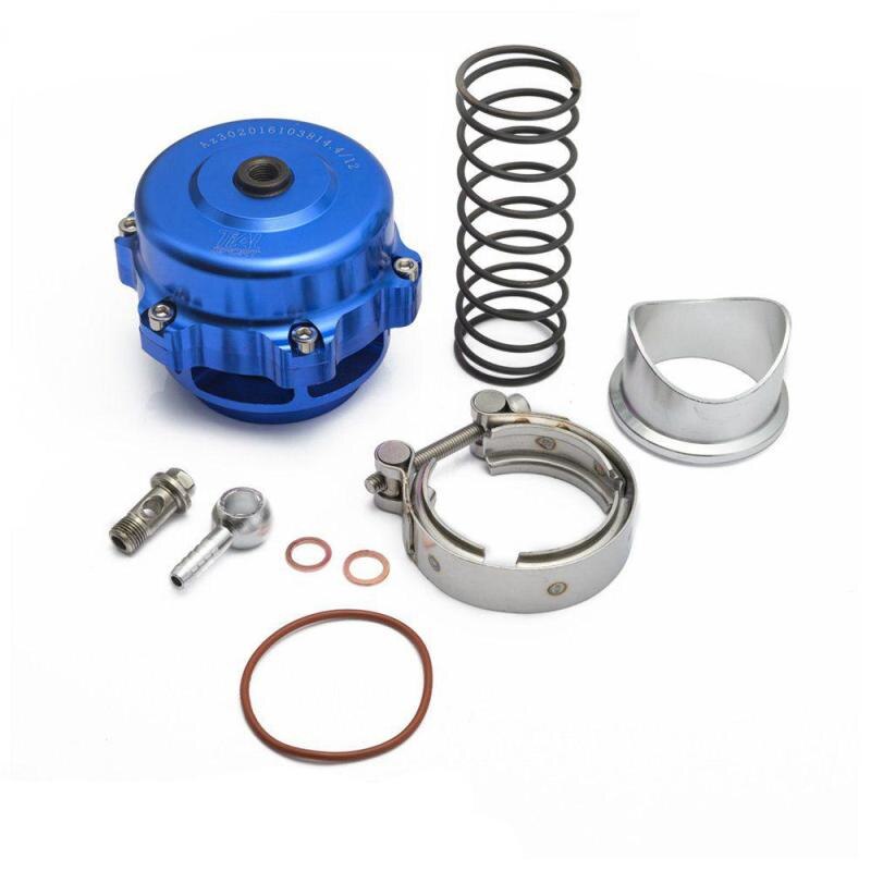 BOV50MM Car Modified Intake Turbo Pressure Relief Valve Exhaust Valve Air Relief Valve Flat Head Pressure Relief Valve: Blue