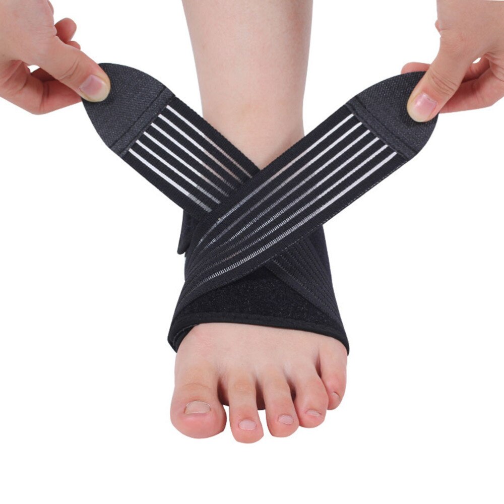 1 pc Sport-knöchelbandagen, verstellbare, dehnbare knöchelbandage für Sport, Basketball, knöchelverstauchung (Linker fuß)