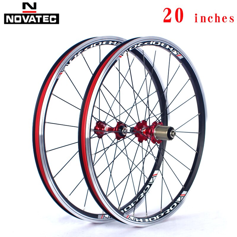 Juego de ruedas de bicicleta de 20 pulgadas Novatec A271/F372SB V, freno 451 406, 4 rodamientos, 7-11 velocidades, 20 24H, ruedas plegables de aleación de aluminio con QR