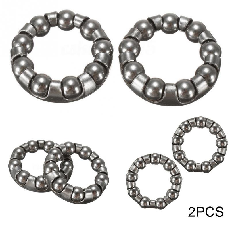 2 x Mountain Bicycle Bike Bottom Bracket Rear Wheel Axle 1/4 Inch x 9 Ball Bearing Cages MTB Bike Cycle Accessories