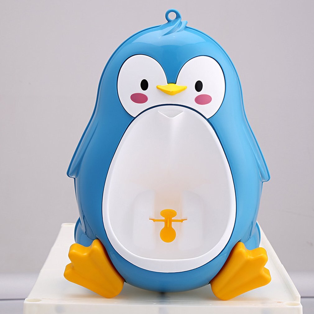 Cute Kids Urinal for 8M to 6Y Boys Baby Potty Penguin Children's Toilet Training Urinal-boy Stand Hook Pee Trainers Pots Penico: blue