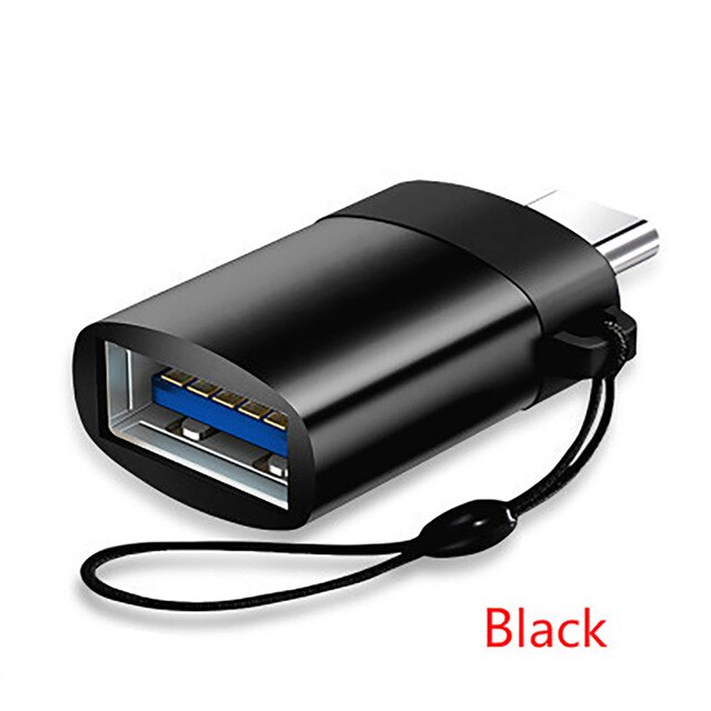 OTG USB C Adapter Type C to USB 3.0 Adapter Type-C Adapter OTG Cable For Samsung Huawei Xiaomi Oneplus LG Tablet Micro USB OTG: Black-Type C