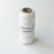 250FT(76m) #18 Twisted PP Mason Line Chalk rope Abrasion Rot Mildew Resistant, Masonry Marine Fishing DIY Crafting Gardening