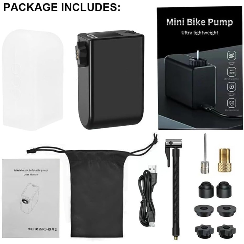 Tragbare Reifen Luftpumpe Mini Luftpumpe Fahrrad und Motorrad Reifen Luftpumpe großer Kondensator draussen wesentliche aufblasbare Artefakt