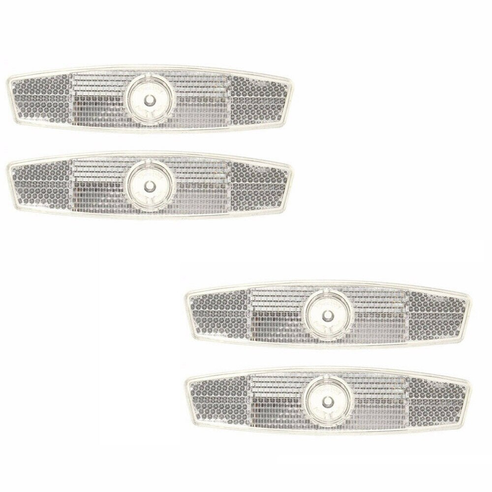 4 Pcs Mountainbike Spaken Licht Reflecterende Strips Fiets Reflectoren Fiets Waarschuwingslampjes Wiel Lichten Lichtmetalen Reflector