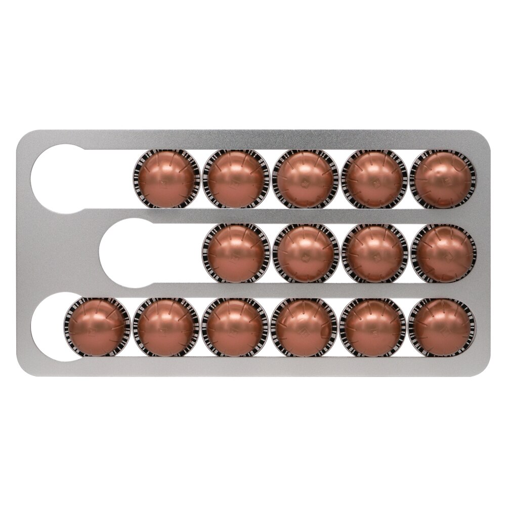 17 stk nespresso vertuoline kaffepude kapsler holder opbevaringsskuffe til nespresso kaffe podcast opbevaringsholder organisator sæt