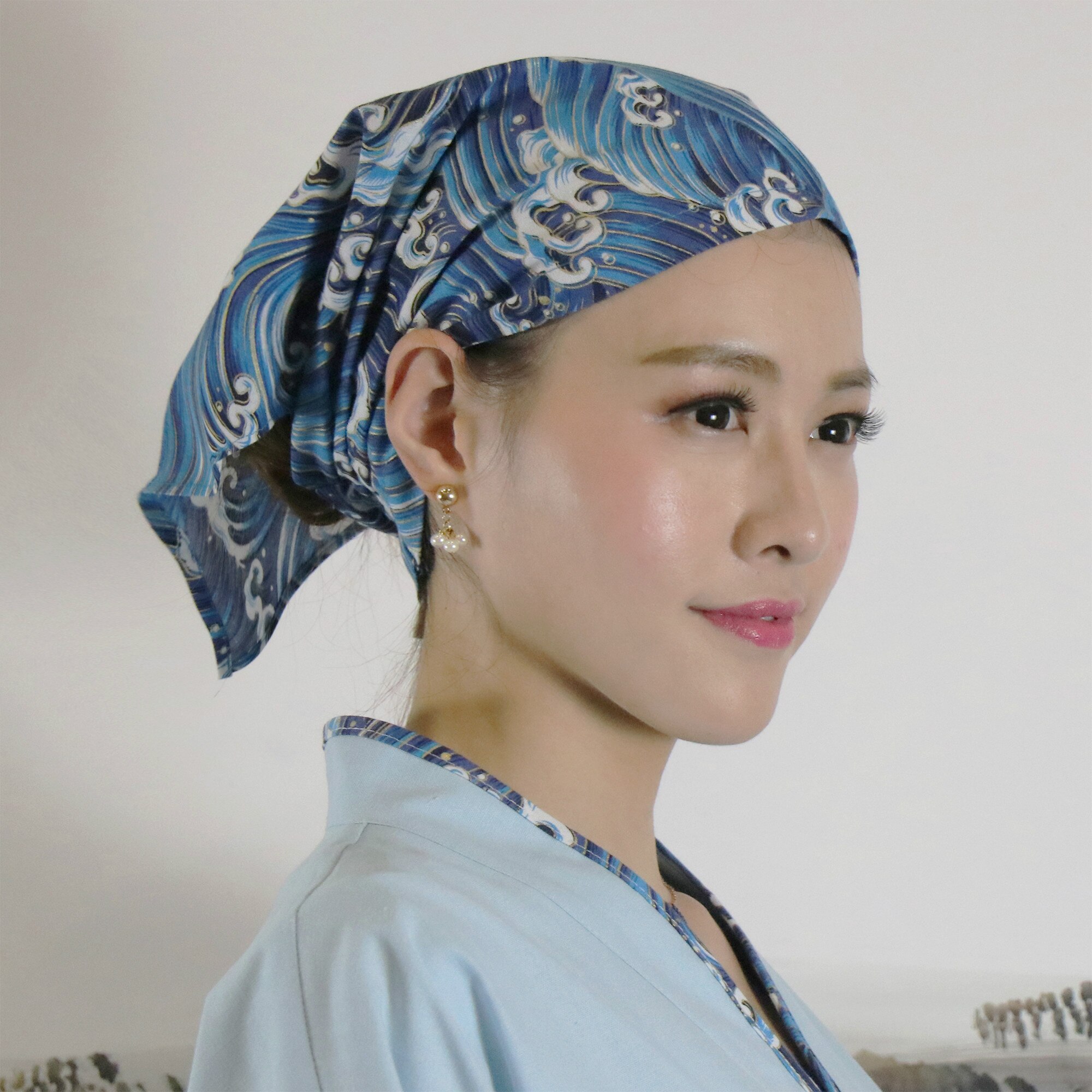 Bufanda de estilo japonés para camarero de Sushi, turbante para restaurante, gorro de cocina para Chef, gorro para cantina, Izakaya, Caffee Shop, accesorios de panadería: 2