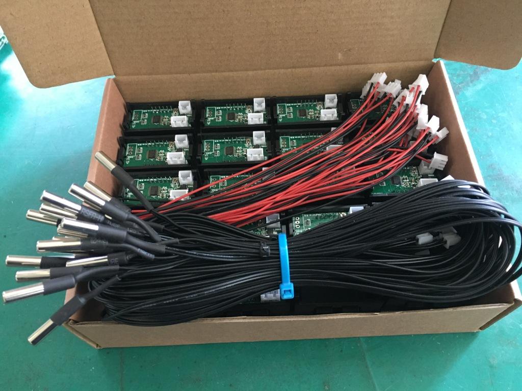 1pc 12V Digital Thermometer Temperature Monitoring Tester with Temp Probe Thermocouple Sensor LED Meter Gauge -50~120C