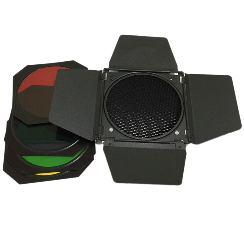 Barrière de lampe de poche à quatre feuilles avec Film en nid d'abeille rouge/jaune/bleu/vert