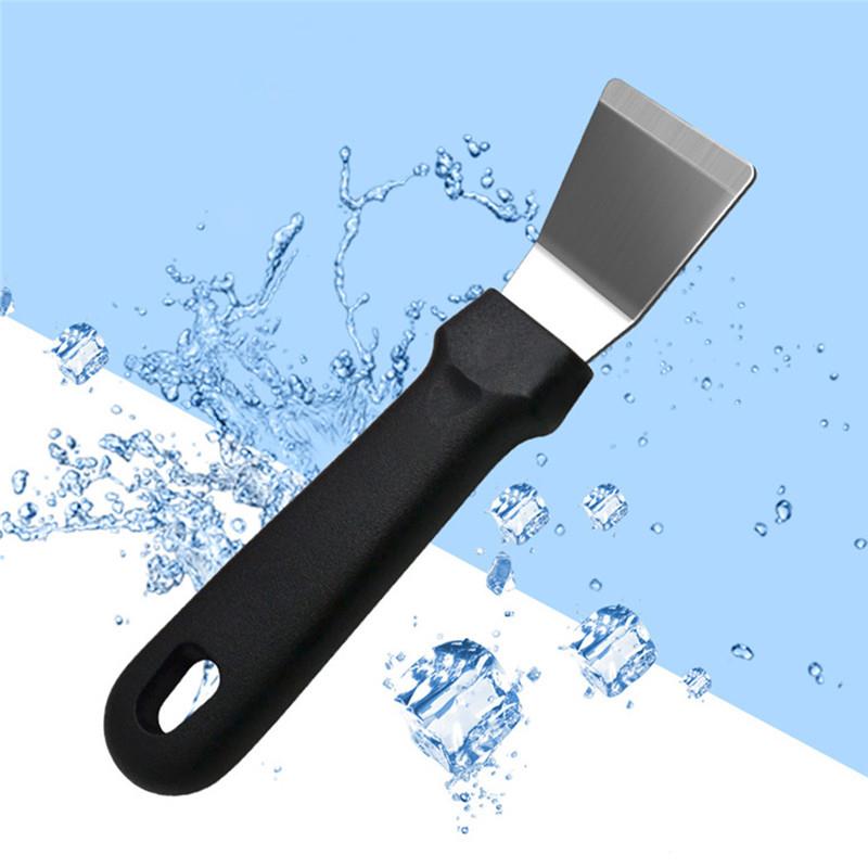 Kapmore Stainless Steel Ice Remover Tool Kitchen Clean Gadget Portable Useful Fridge Tools Defrosting Shovel Freezer Ice Scraper