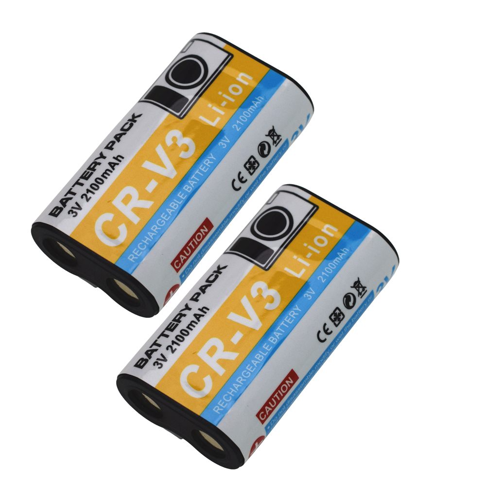 Batterie CR-V3 CR V3 CRV3 + chargeur LCD pour Kodak Z710, Z740, Z885, Z1275, CR-V3P, CRV3L: Black