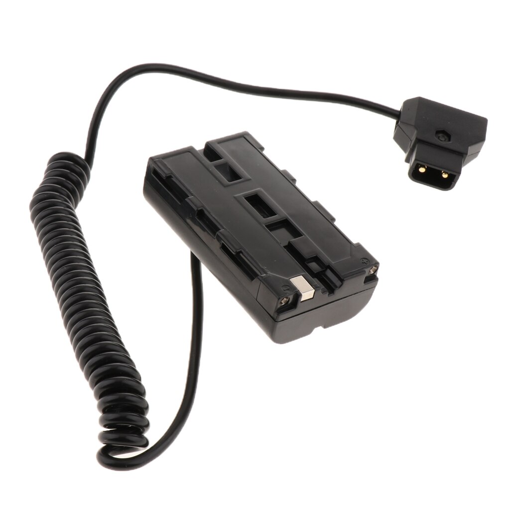 D-toque para NP-F550 manequim bateria dc adaptador de cabo de alimentação para monitor usando 550/970