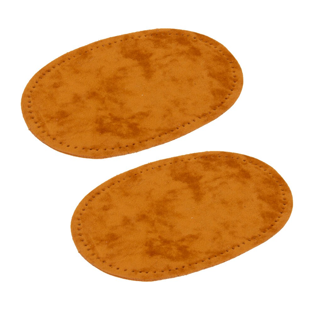 Neue Wildleder Stoff Flecken paar Oval NäHenne auf Knie Ellenbogen Flecken Reparatur NäHenne Stoff Tasche Kleidung Zubehör 14x9 cm 6 Farben