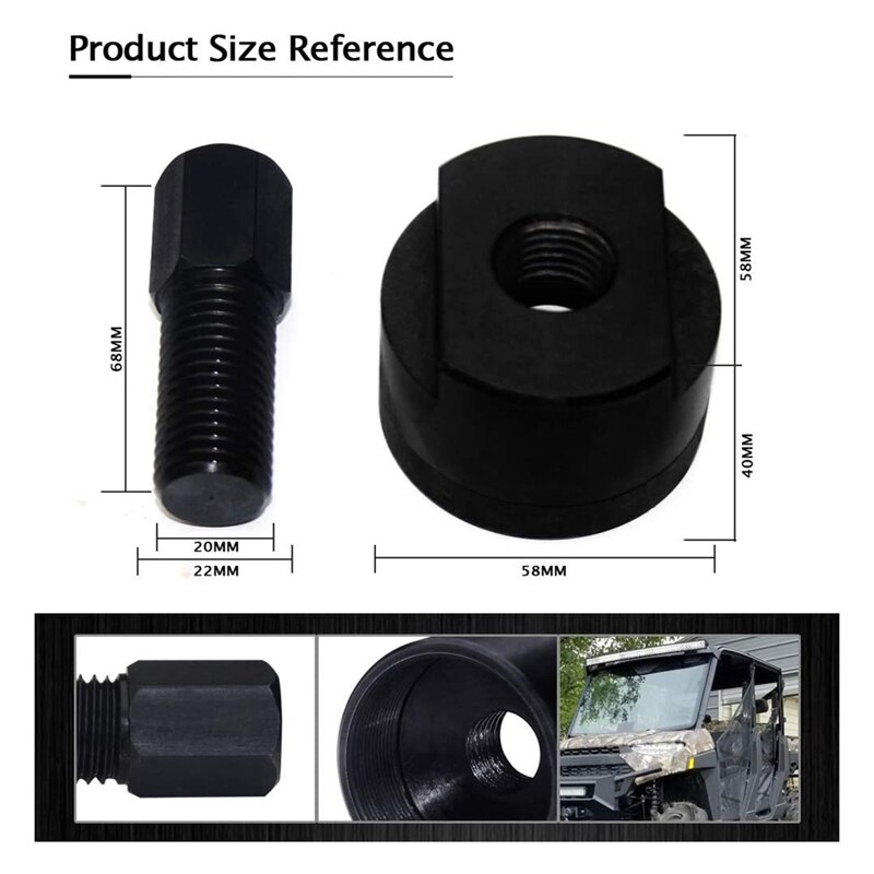 Volante extractor herramienta 50MM x 1,5 MM LH para Polaris RZR XP 900 1000 deportista 800 ACE 325 570 ETX EFI 6X6 Ranger 500 de 570