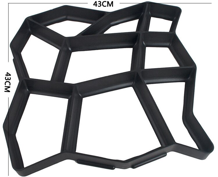 Cement floor modeling tools floor tiles DIY pavement mold garden decor garden decoration artificial grass carpet: Mold-1