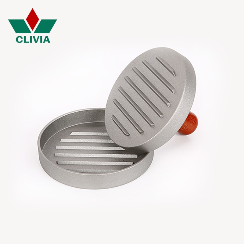 Clivia hamburgerpress 1 set rund form hamburgare & patties maker burger köttpress köksredskap kök matredskap