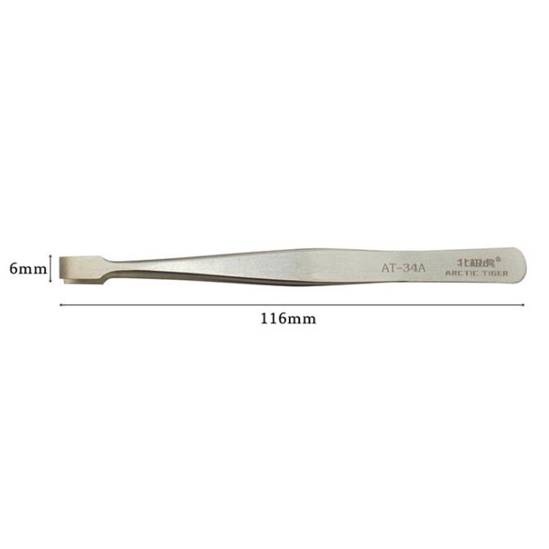 Pinzas de sujeción para laboratorio, herramienta electrónica industrial, ancha y plana, 120mm