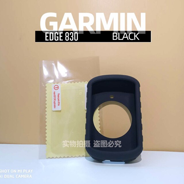 Garmin – etui de Protection 530 Silicone EDGE 830, Film de Protection pour écran d'ordinateur de vélo GPS 820: 830 Black