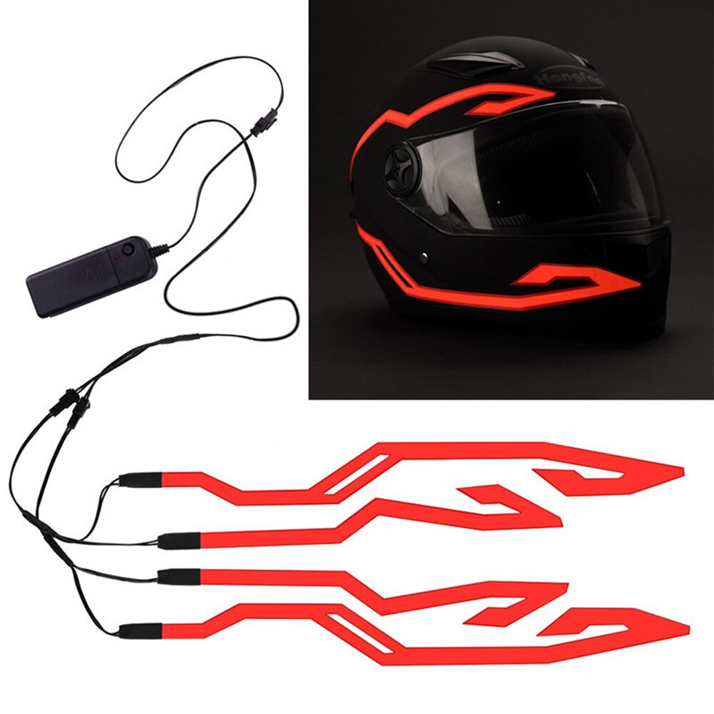 Signal Blinkt Warnung LED Streifen Motorrad Helm Licht Styling Aufkleber leuchtend Bar Universal- Wasserdichte dauerhaft Nacht Reiten: verrotten