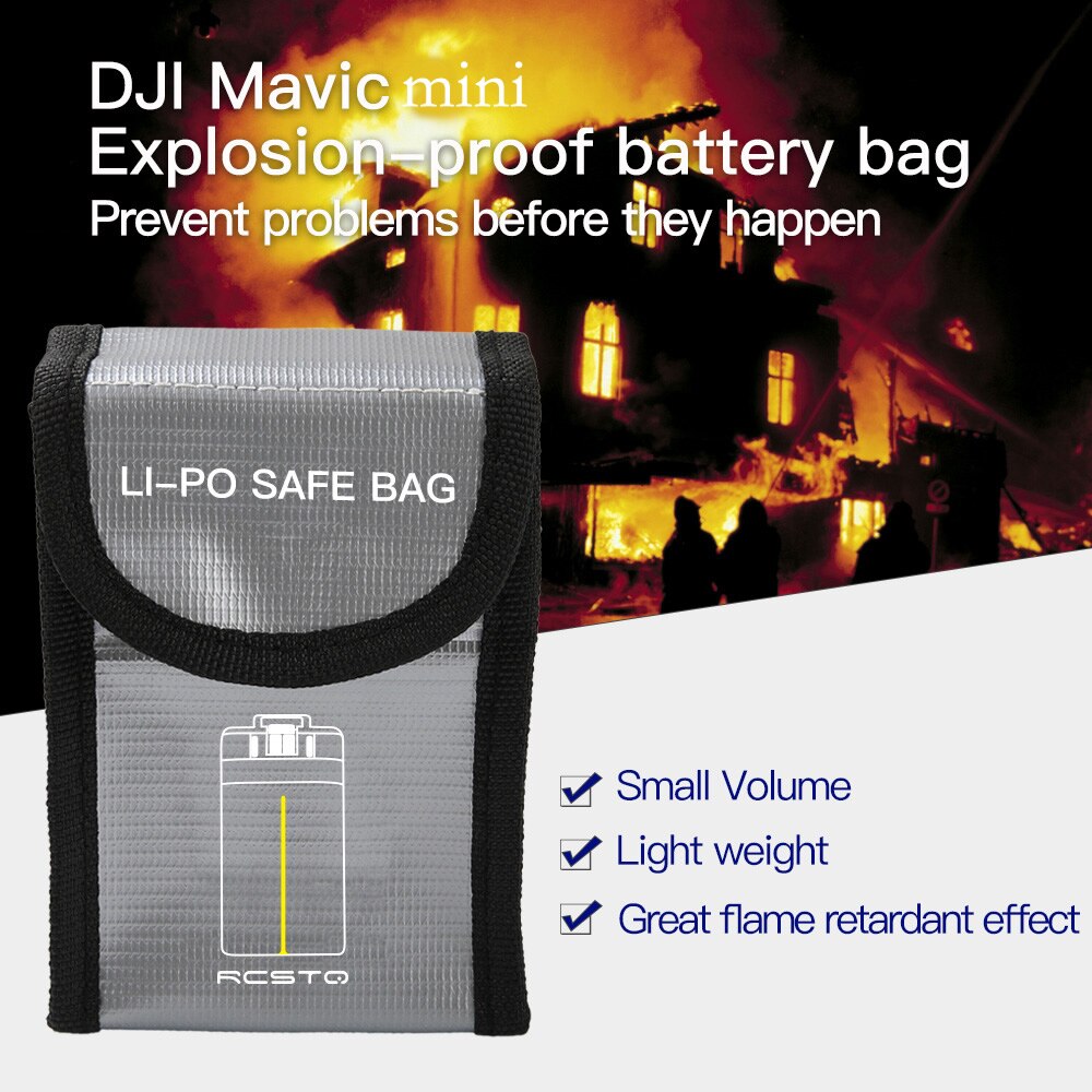 Batterij Beschermende Opbergtas Voor Dji Mini 2 Lipo Safe Explosieveilige Draagtas Voor Dji Mavic Mini 1/2/Se Accessoires