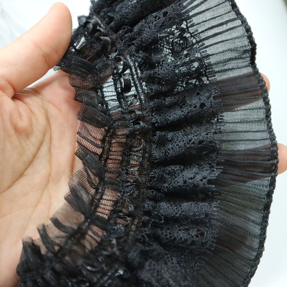 8cm * 1 metri guarnizioni in pizzo elastico bianco per abbigliamento abiti da sposa accessori per cucire fai da te ordinare per sarto