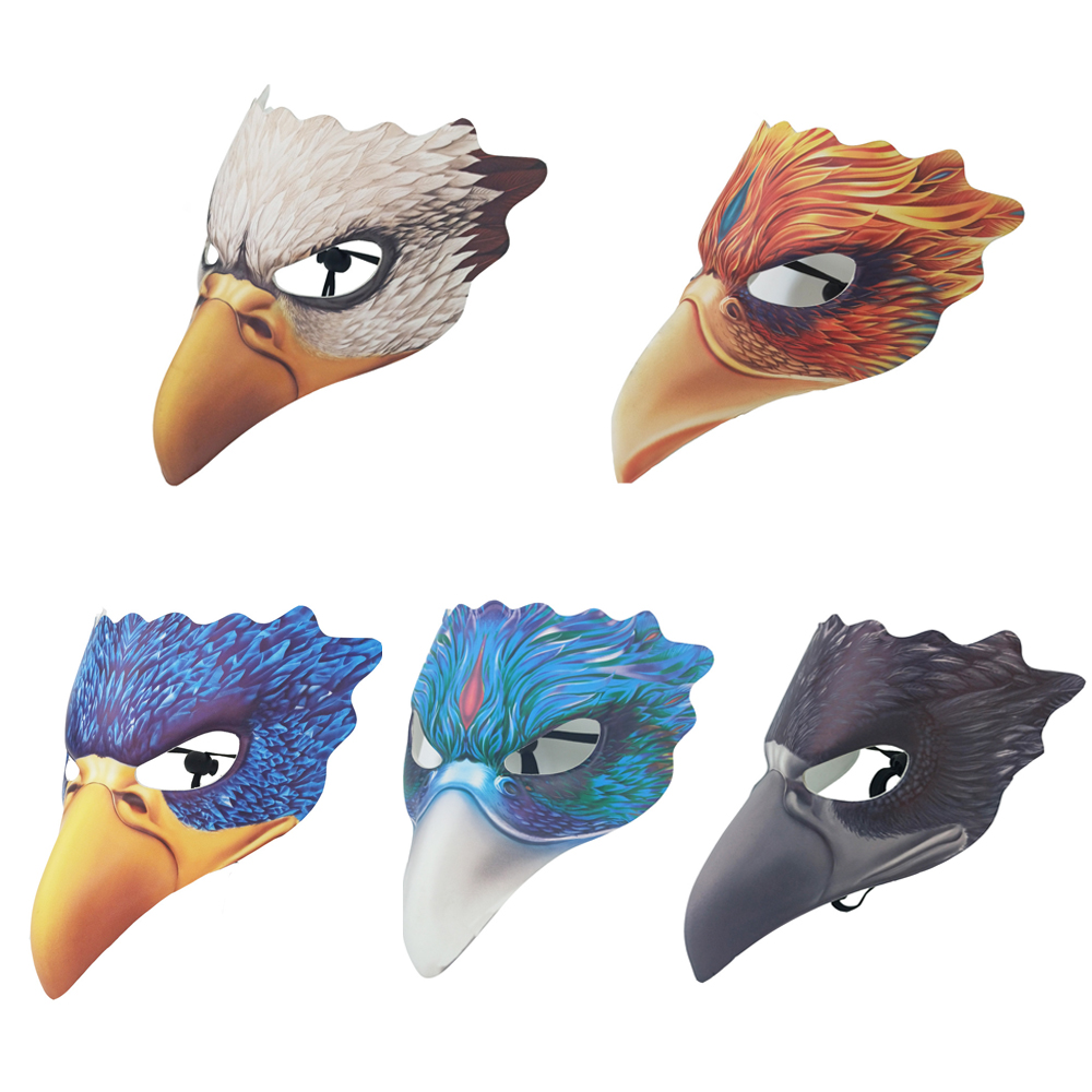 Masque d'oiseau de fantaisie, masade Tim, costume d'Halloween, vêtements de sauna, cosplay, fête, déguisement, corbeau, aigle, phénix, couvre-visage, accessoires