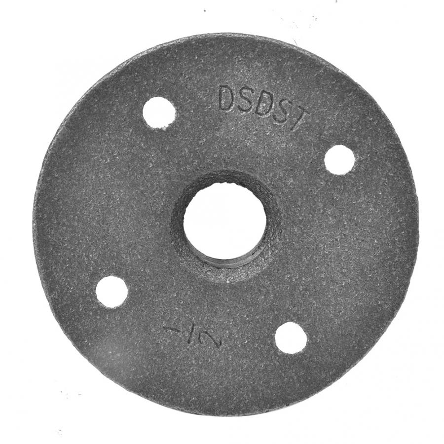 Flens Base 10PCS DN15 4-Gaten Muur Flens Gietijzeren Schroefdraad Flens Base Fittingen Hardware Tool Antieke Flens