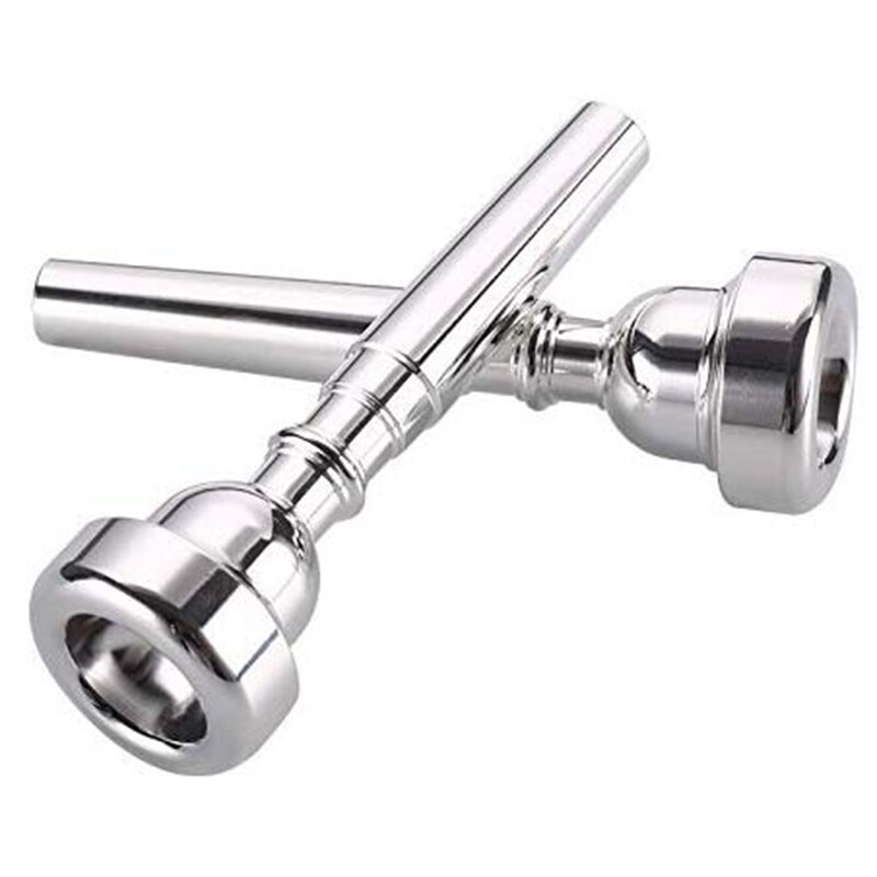 3 Pack Trompete Mundstück (3C 5C 7C) mit Trompete Stumm für Ersatz Musical Instrumente Zubehör