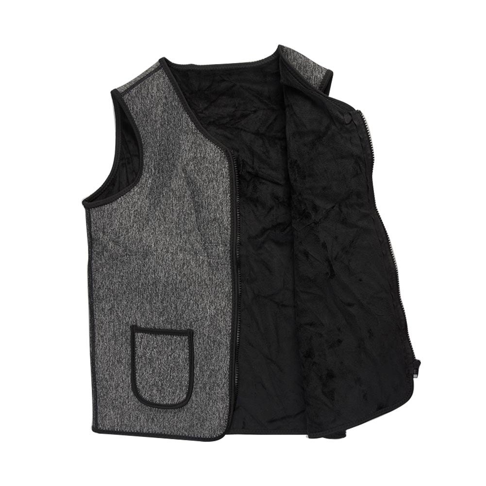 Mannen Vrouwen Verstelbare Temperatuur USB Jas Vest Energiebesparing Jas Rits Elektrische Verwarming Warm: Dark Grey M