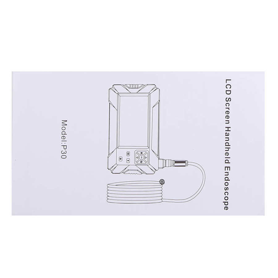 2m P30 High Definition Handheld Screen Endoscope 4.3 Inch Screen Industrial Pipeline Borescope Inspection Equipment
