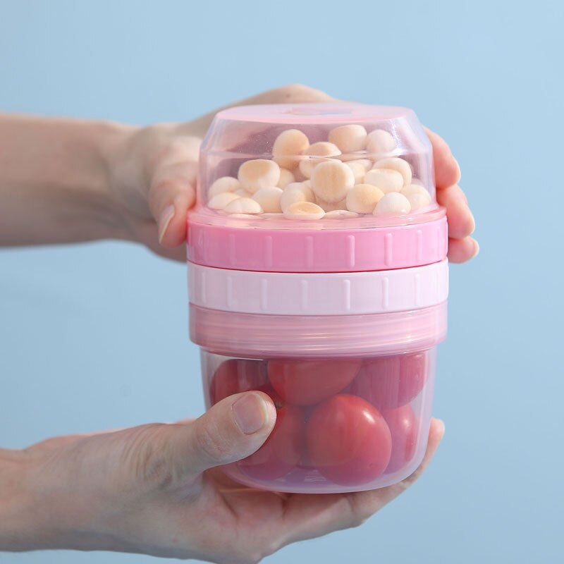 Portable Baby Food Storage Box With Lid Fork Infant Container Plastic Kids Children Feeding Storage Boxs