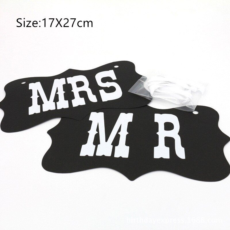 Mr Mrs Just Married Photo Booth Props Wedding Decoration Bridal Shower Bachelorette Party Supplies Bride To Be Photobooth Favors: MSMRS