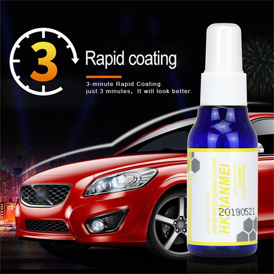 Liquid Ceramic Wrap for Car 50ml Ceramic Cover For Car Paint Care 9H Hydrophobic Glass Cover For Car 0709#20