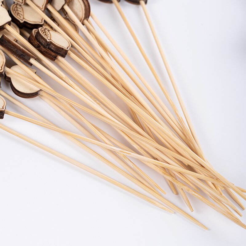 100 Bamboo Wood Toothpicks - Eco-Friendly Oral Dental Cocktail Craft Sticks