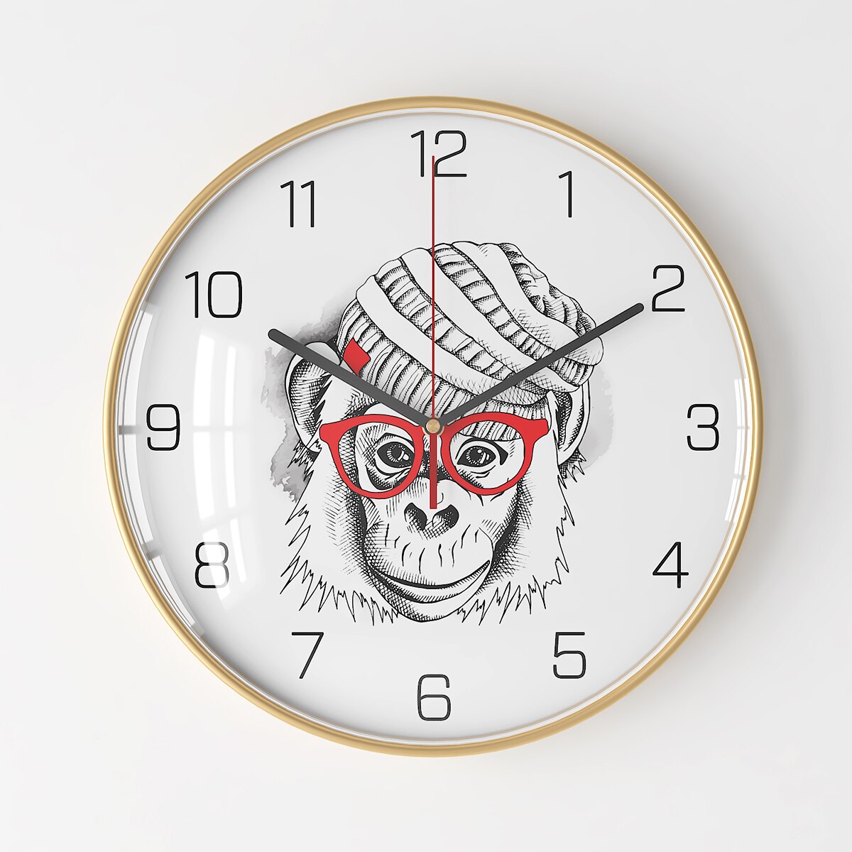 Nordic Silent Wall Clock Large Metal Hanging Clocks Wall Watch Home Simple Modern Living Room Black Luxury Saat Home Decor FZ238