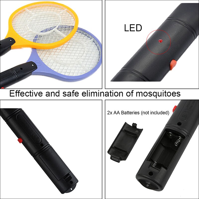 Elektrische Vliegenmepper Thuis Vliegenmepper Mosquito Bug Zapper Doodt Muggen Veiligheid Anti Mosquito Bug Mesh Draadloze Gebruik AA Batterij