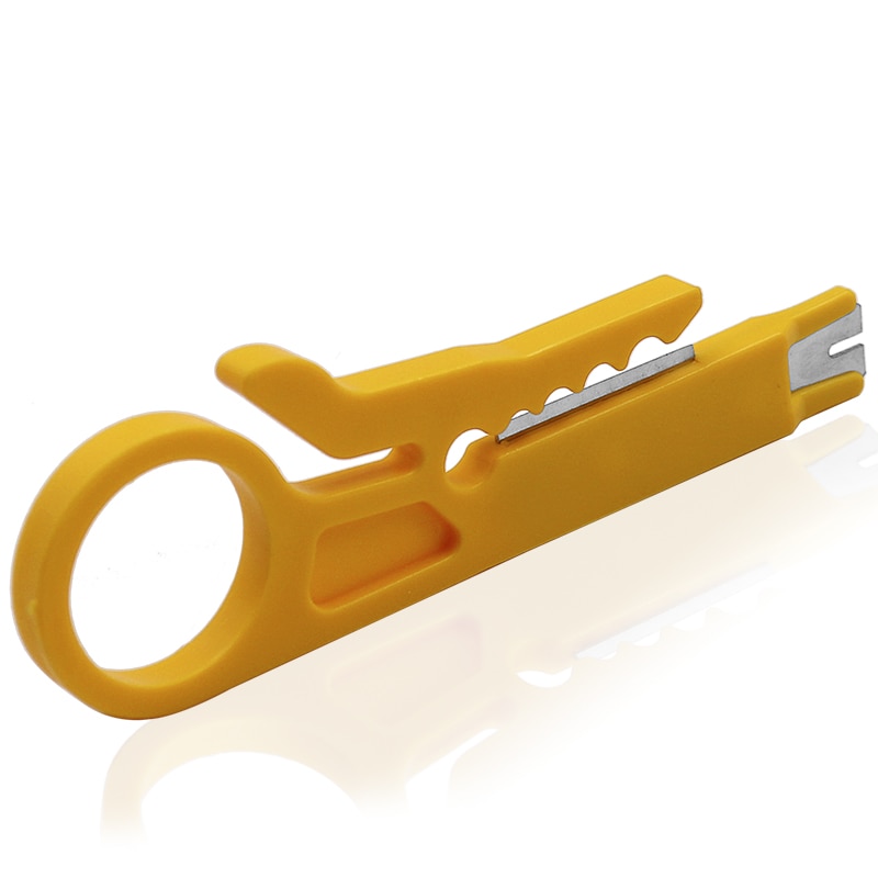 Rotary Punch Down Network UTP Cable Cutter Punch Down Wire Tool 9cm Mini Strippers STP Cable Cutter Telephone Wire Stripper