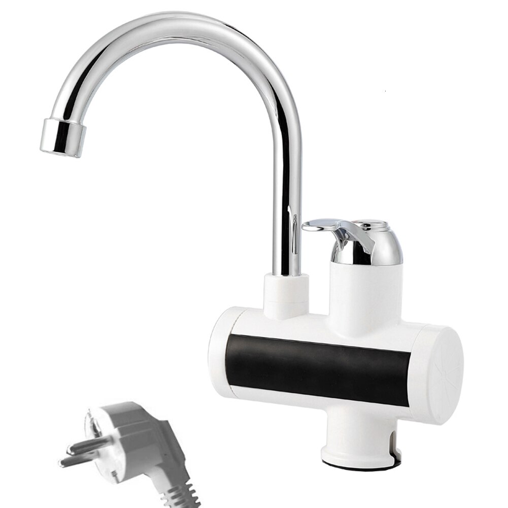 Kitchen water heater without tank 3000W instant electric faucet that is electric water heater water temperature display: Default Title