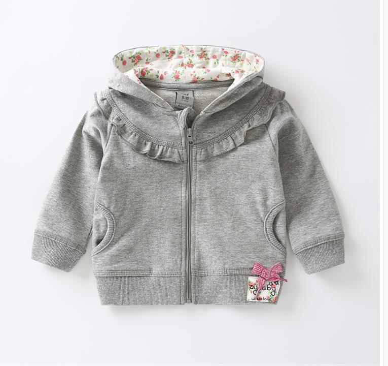 Spring and autumn children's clothes, lotus leaves under the long sleeve cardigan, the girl's cotton blouse.1