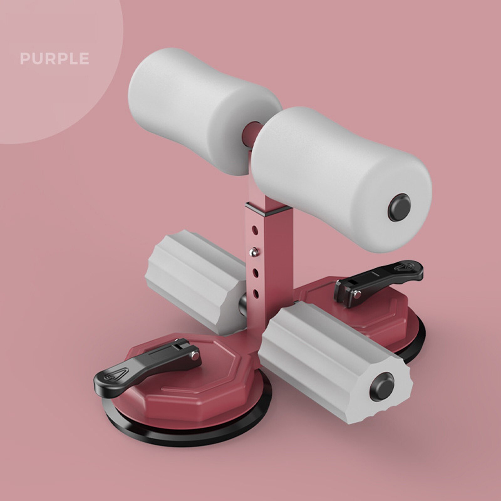 Sit Up Bar Assistance Device with 2 Suction Cups for Home Muscle Exercise