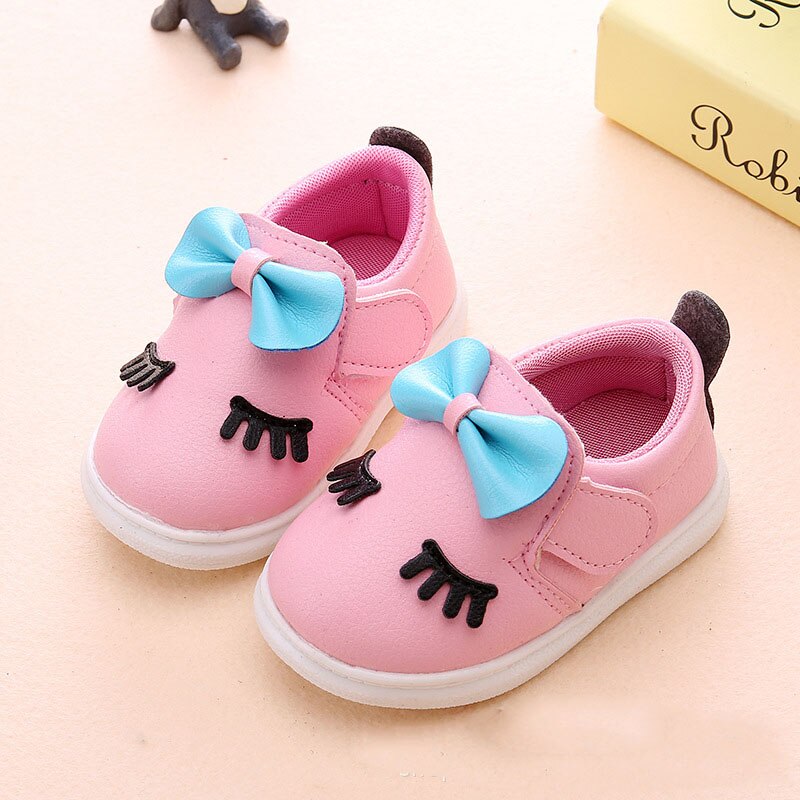 0- 2 Year 1 Year Baby Girl Shoes 2 Year Baby Casual Shoe Newborn Girl Butterfly-Knot Toddler Shoe Infant Cork Shoe