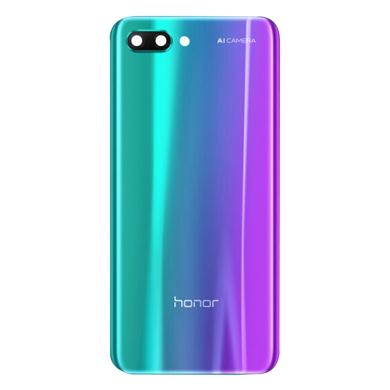 Copertura posteriore per Honor 10 Posteriore della Batteria Posteriore dell'alloggiamento Della Copertura Posteriore del Portello Della Cassa per Huawei Honor 10 Coperchio Della Batteria con La Macchina Fotografica lente: Honor 10 verde