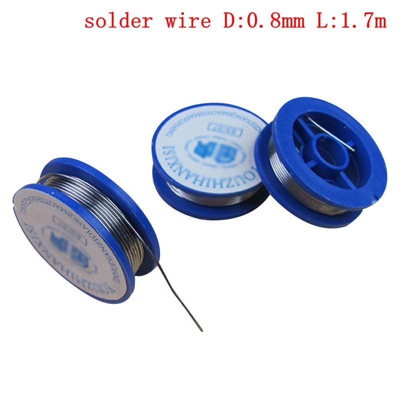 Alambre de soldadura de estaño, colofonia de plomo de 5/10mm, 1/0,8 Uds. 38x11mm contenido fundente 2.0% Reparación de soldadura herramientas para eléctrico de soldadura